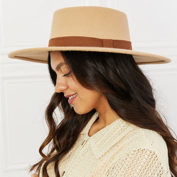 Beige Chic Fedora Hat - Picture 3 of 3